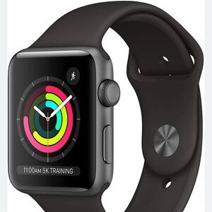 Apple Watch Series 3 GPS + Cellular, 38mm Space Gray Aluminum Case